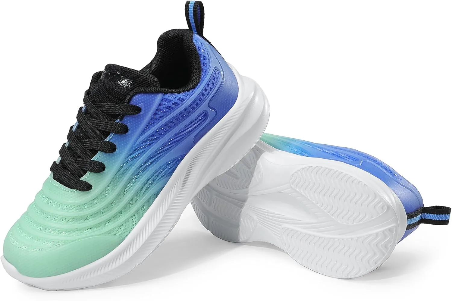 DREAM PAIRS Girls Boys Shoes Kids Tennis Sparkle Glitter Lace up Athletic Running Sneakers