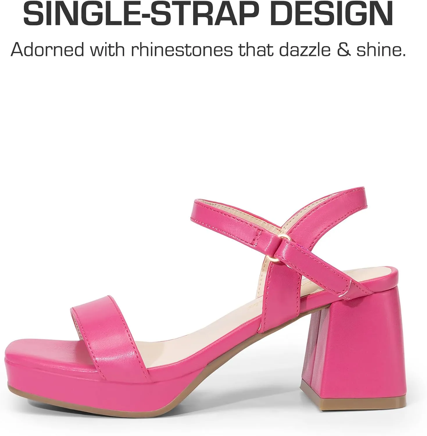 DREAM PAIRS Girls Sandals Open Toe Low Block Chunky Heels Sandals Party Dress Pumps Shoes for Little Big Kid