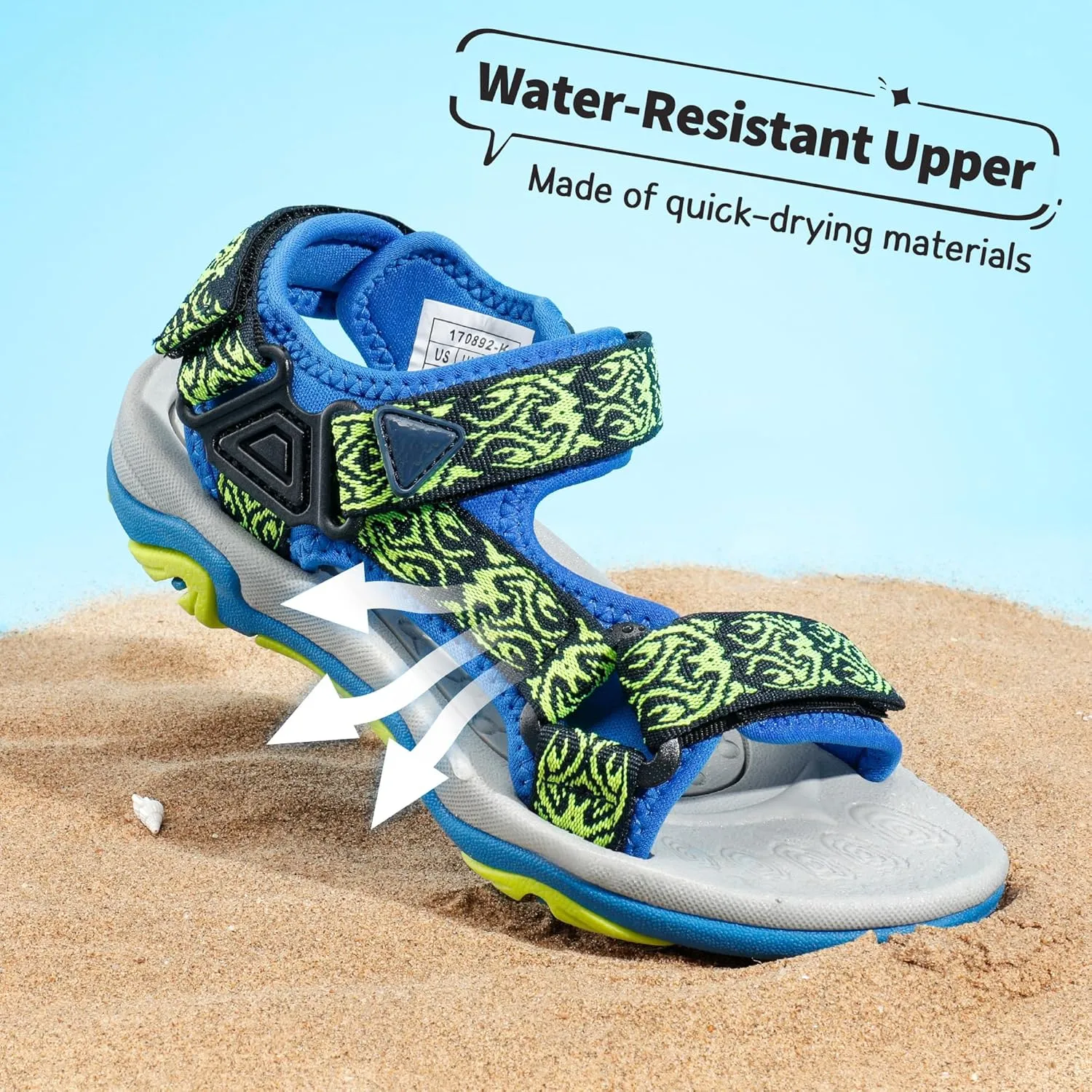 DREAM PAIRS Kids Adventurous Light-Weight Adjustable Straps Summer Sandals (Toddler/Little Kid/Big Kid)