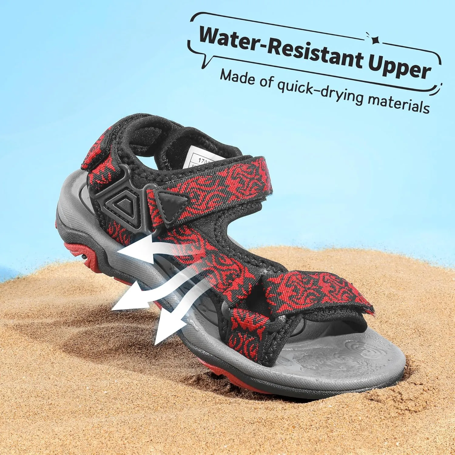 DREAM PAIRS Kids Adventurous Light-Weight Adjustable Straps Summer Sandals (Toddler/Little Kid/Big Kid)