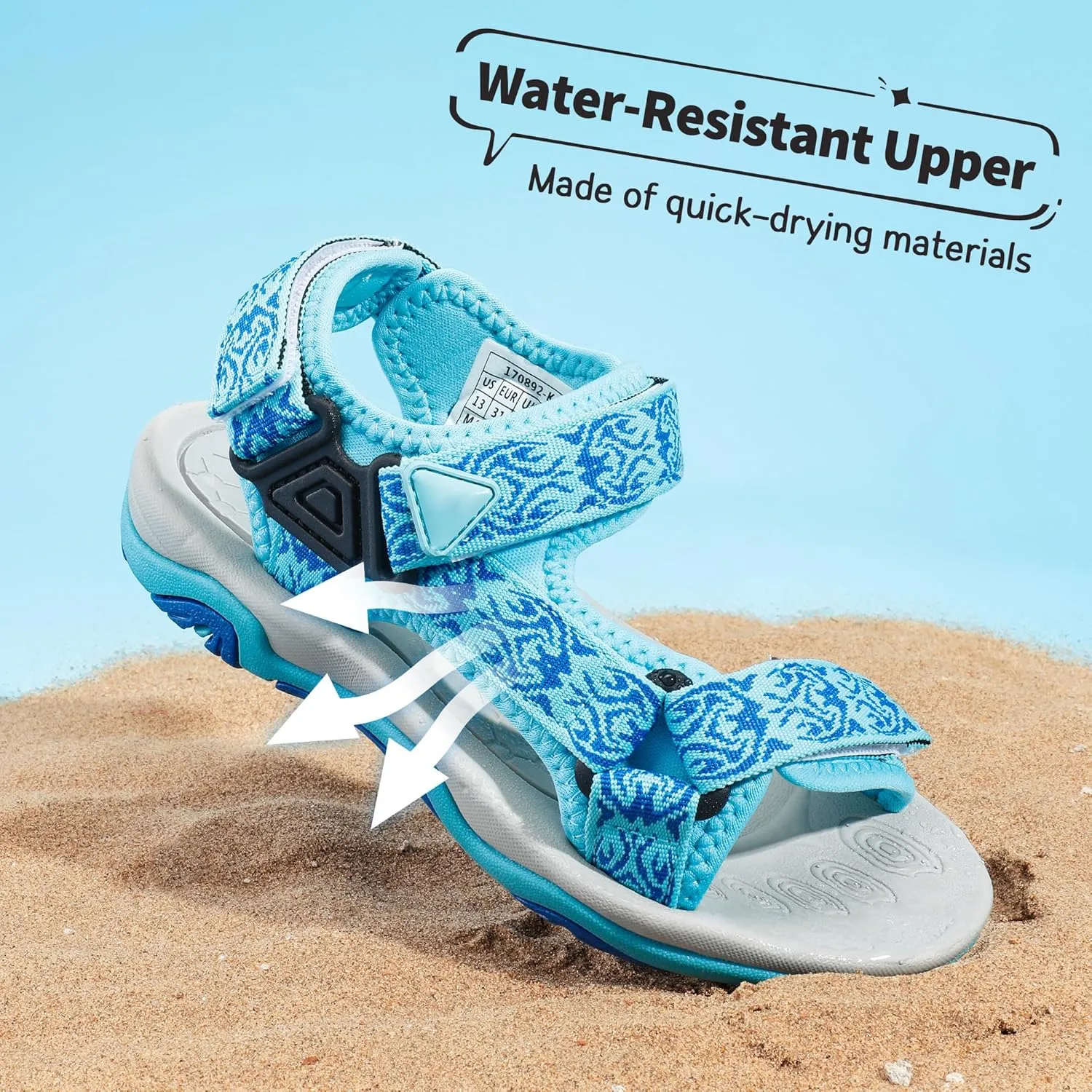 DREAM PAIRS Kids Adventurous Light-Weight Adjustable Straps Summer Sandals (Toddler/Little Kid/Big Kid)