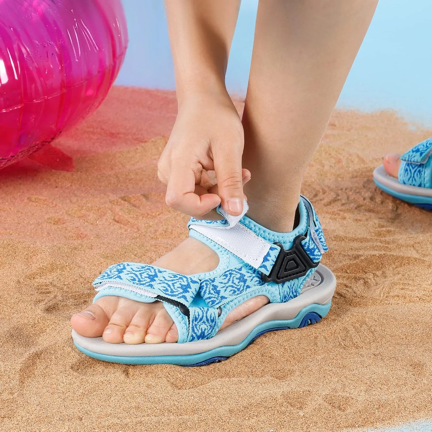DREAM PAIRS Kids Adventurous Light-Weight Adjustable Straps Summer Sandals (Toddler/Little Kid/Big Kid)