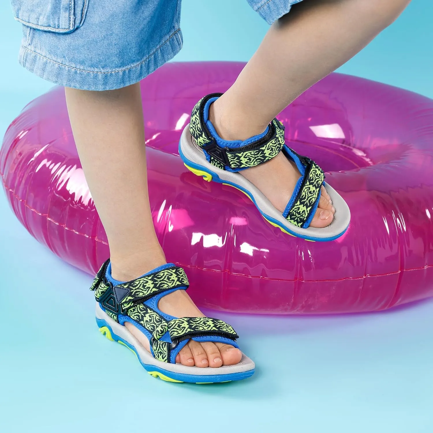 DREAM PAIRS Kids Adventurous Light-Weight Adjustable Straps Summer Sandals (Toddler/Little Kid/Big Kid)