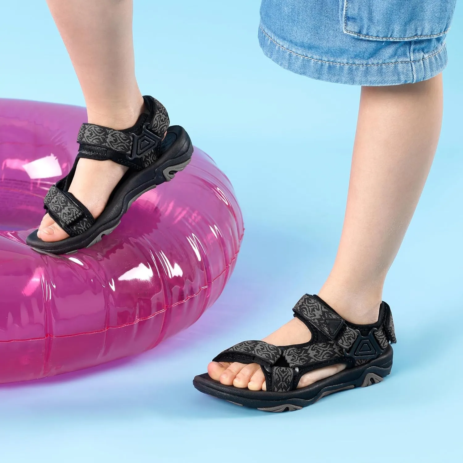 DREAM PAIRS Kids Adventurous Light-Weight Adjustable Straps Summer Sandals (Toddler/Little Kid/Big Kid)