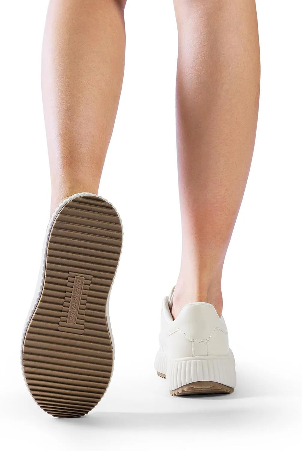 DREAM PAIRS Women Platform Chunky Lightweight Comfortable Casual Faux Leather Lace-Up Dee Walking Fashion Sneakers