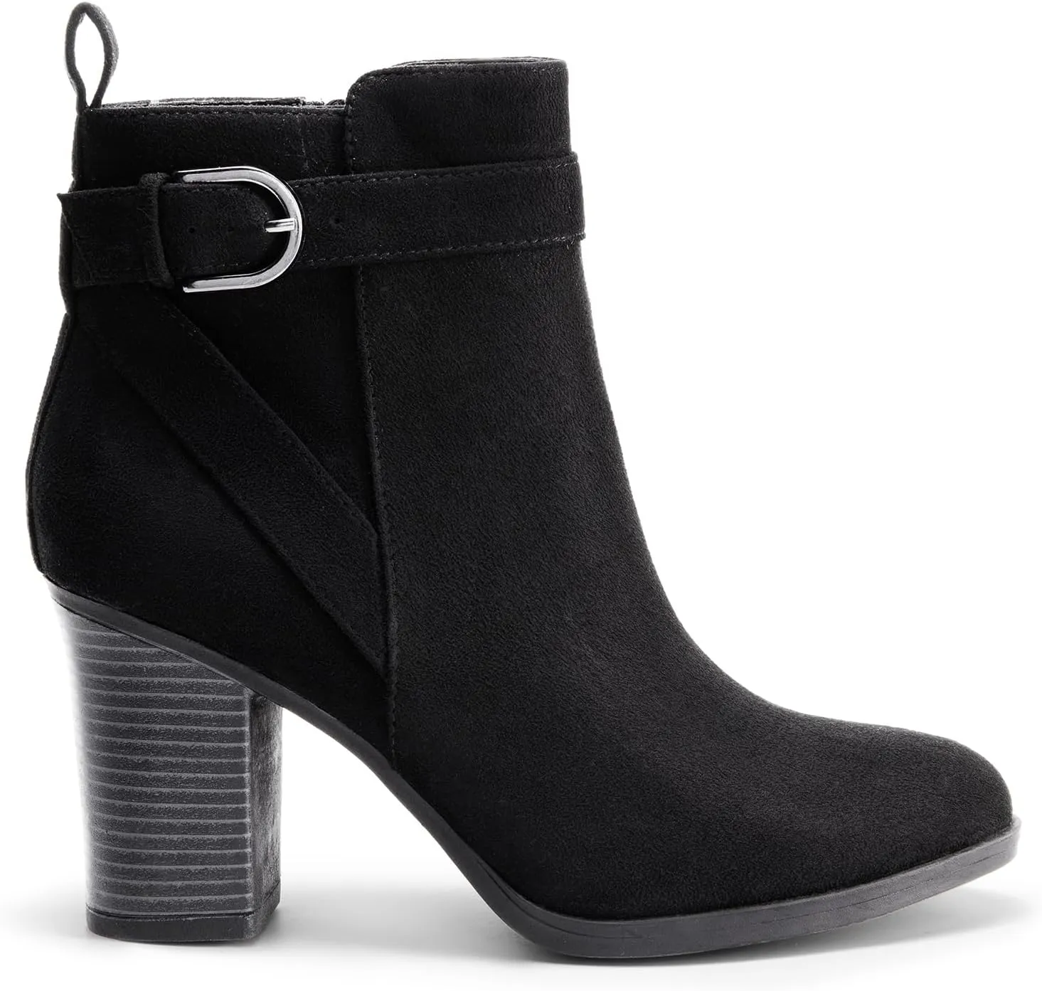 DREAM PAIRS Women's Chunky High Heel Ankle Boots Round Toe Fall Short Booties Shoes