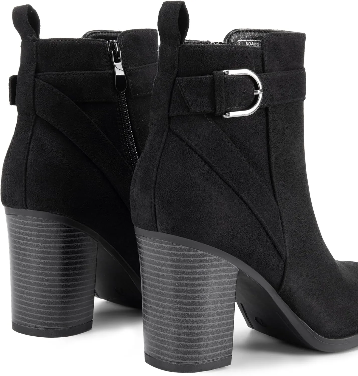 DREAM PAIRS Women's Chunky High Heel Ankle Boots Round Toe Fall Short Booties Shoes