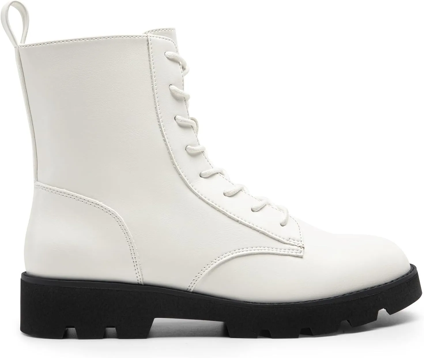 DREAM PAIRS Women's Combat Ankle Boots Lace up Lug Sole Fashion Booties Shoes