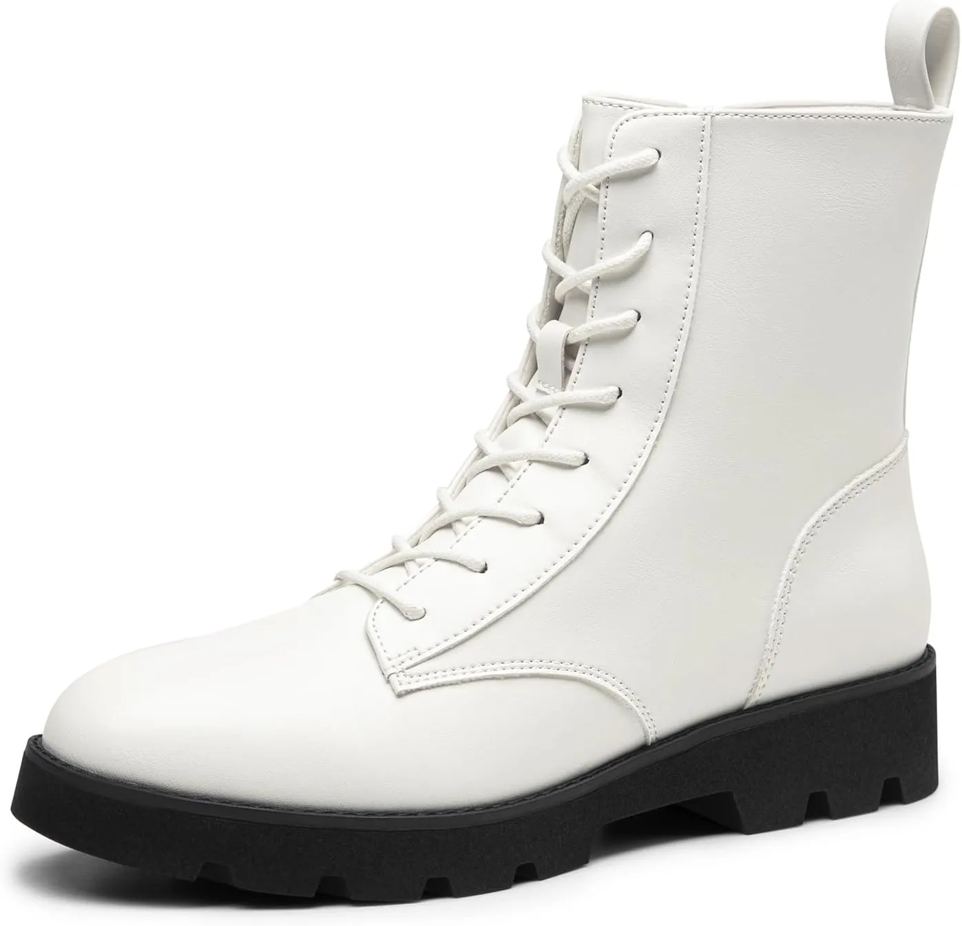 DREAM PAIRS Women's Combat Ankle Boots Lace up Lug Sole Fashion Booties Shoes