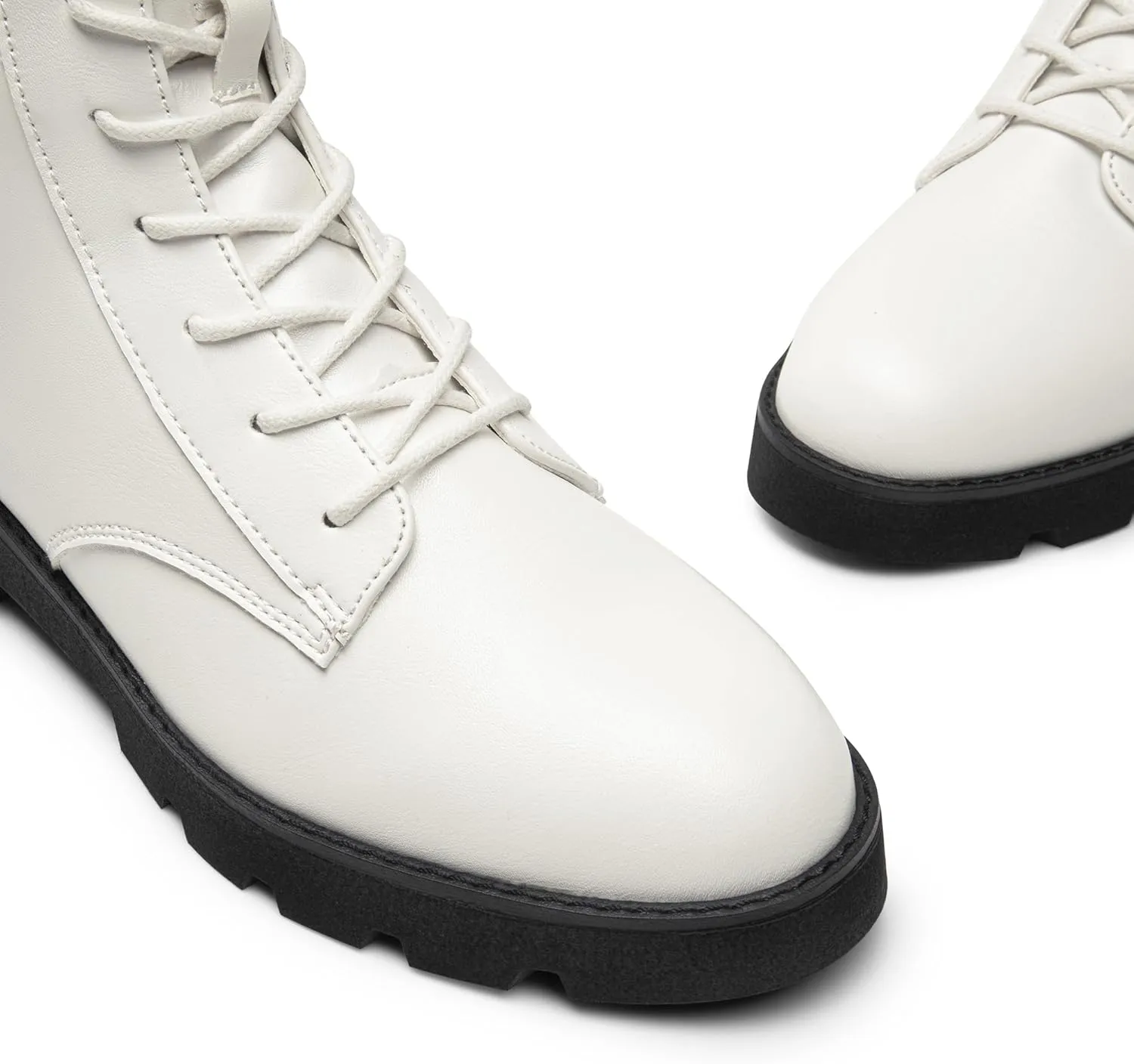 DREAM PAIRS Women's Combat Ankle Boots Lace up Lug Sole Fashion Booties Shoes