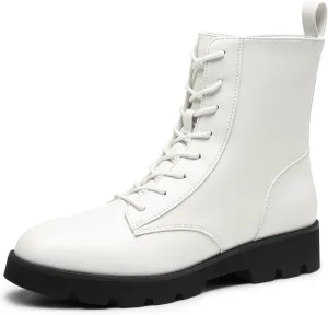 DREAM PAIRS Women's Combat Ankle Boots Lace up Lug Sole Fashion Booties Shoes