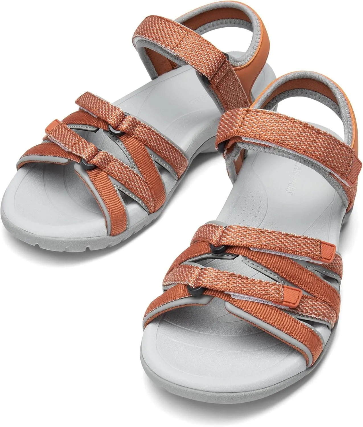 DREAM PAIRS Womens Comfortable Hiking Walking Sandal with Adjustable Hook and Loop Strap, Sports, Travel,Summer Beach Outdoor Light Weight Water Shoes