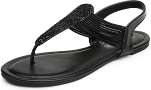 Dream Pairs Women's Elastic Strappy String Thong Ankle Strap Summer Gladiator Sandals