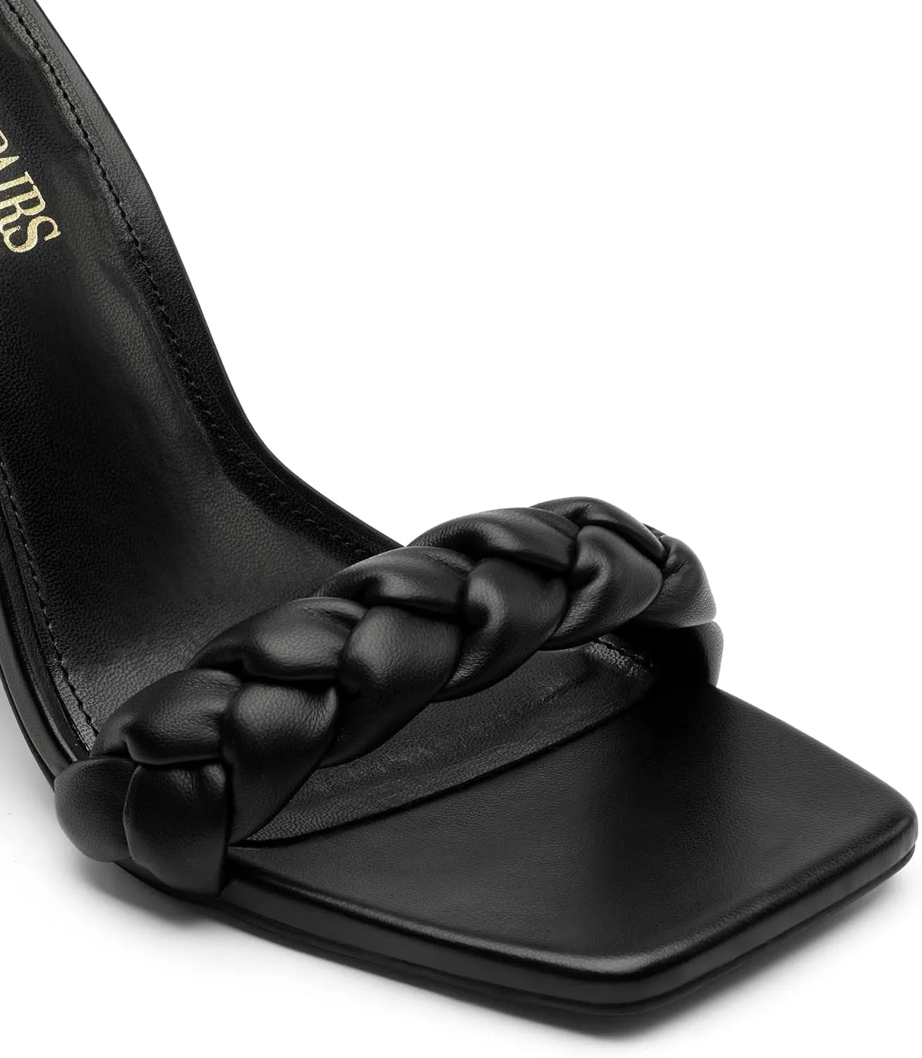 DREAM PAIRS Women's Heels for Women Braided Open Toe Ankle Strap High Block Chunky Heel Sandals Party Wedding Dress Pumps Shoes