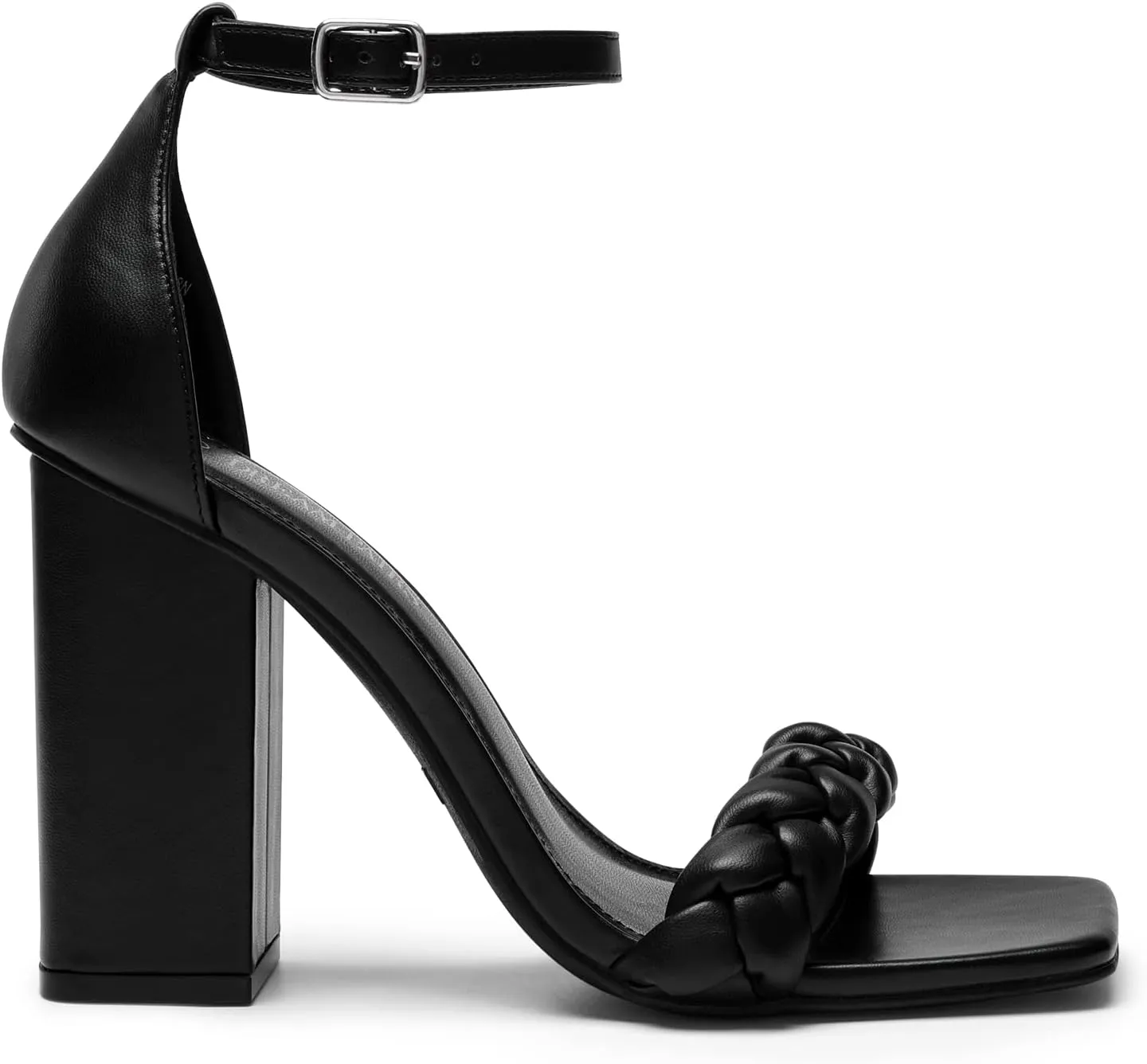 DREAM PAIRS Women's Heels for Women Braided Open Toe Ankle Strap High Block Chunky Heel Sandals Party Wedding Dress Pumps Shoes