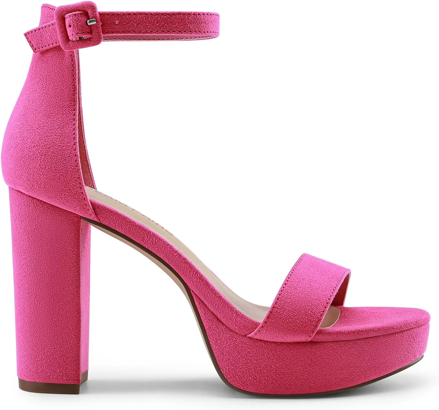 DREAM PAIRS Women's Platform Chunky High Heeled Sandals Open Toe Block Heels Ankle Strap Dress Shoes for Wedding Party Evening