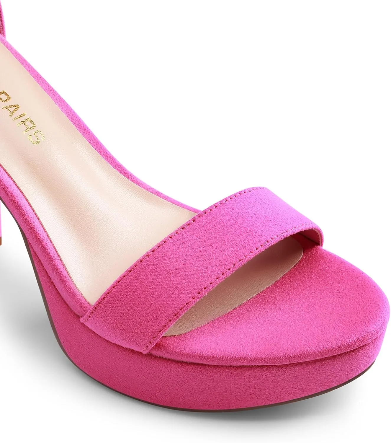 DREAM PAIRS Women's Platform Chunky High Heeled Sandals Open Toe Block Heels Ankle Strap Dress Shoes for Wedding Party Evening