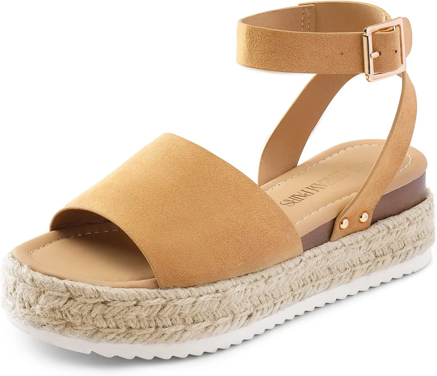 DREAM PAIRS Women's Platform Espadrilles Casual Ankle Strap Wedge Sandals Comfortable Dressy Summer Shoes