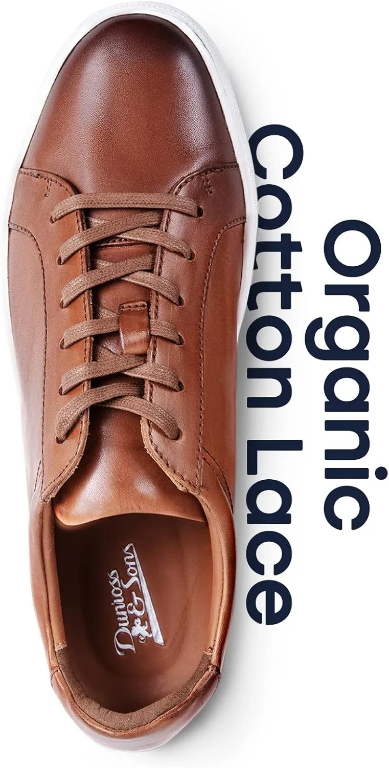 Dunross & Sons Mens Sneakers. Fashion Sneakers. Lace-Up Or Slip-On Mens Casual Shoes. Comfortable Leather Shoes.