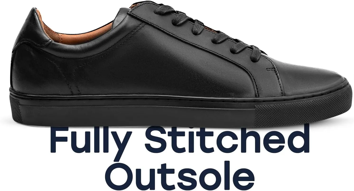Dunross & Sons Mens Sneakers. Fashion Sneakers. Lace-Up Or Slip-On Mens Casual Shoes. Comfortable Leather Shoes.
