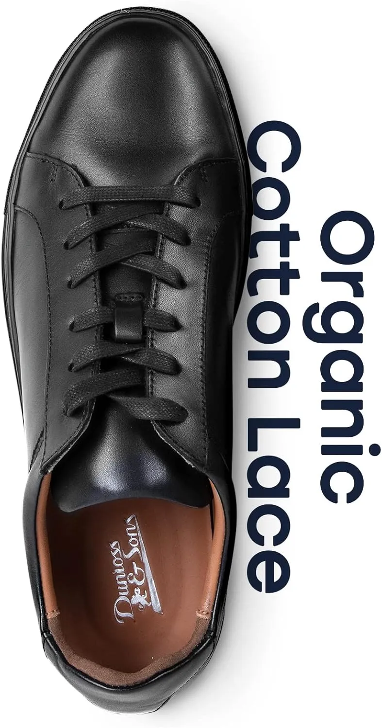 Dunross & Sons Mens Sneakers. Fashion Sneakers. Lace-Up Or Slip-On Mens Casual Shoes. Comfortable Leather Shoes.