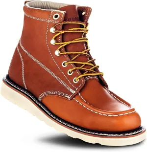 EverBoots Mens Work Boots for Men, Leather EverFit Lightweight Comfort Boot, Anti Slip & Shock Absorption, Soft Oil Grain, Goodyear Welt, Industrial Construction, Roofing, Electrician