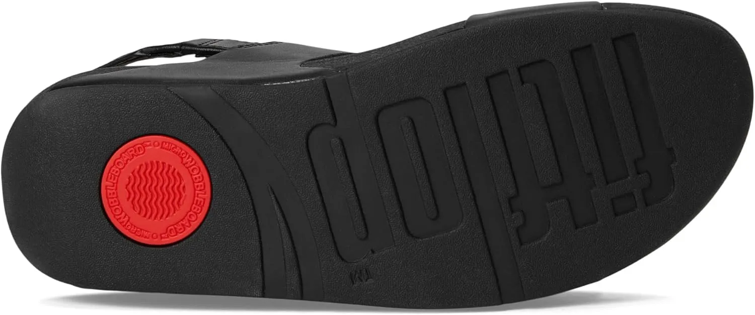 FitFlop Women's Lulu Adjustable Leather Back-Strap Sandals Wedge
