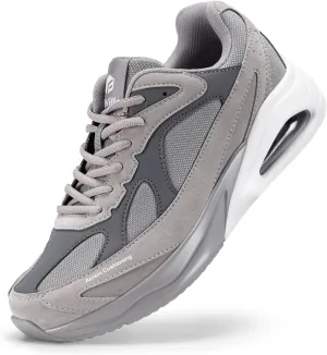 FitVille Extra Wide Walking Shoes for Men Wide Width Air Cushion Sneakers Gym Workout Shoes for Plantar Fasciitis - HeelAero V1