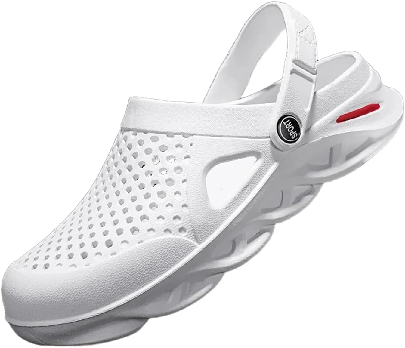 FLIOZY Mens Casual Sandals Breathable Mesh Walking Mules Sneakers Open Back Slip On Shoes Quick-Dry Slippers