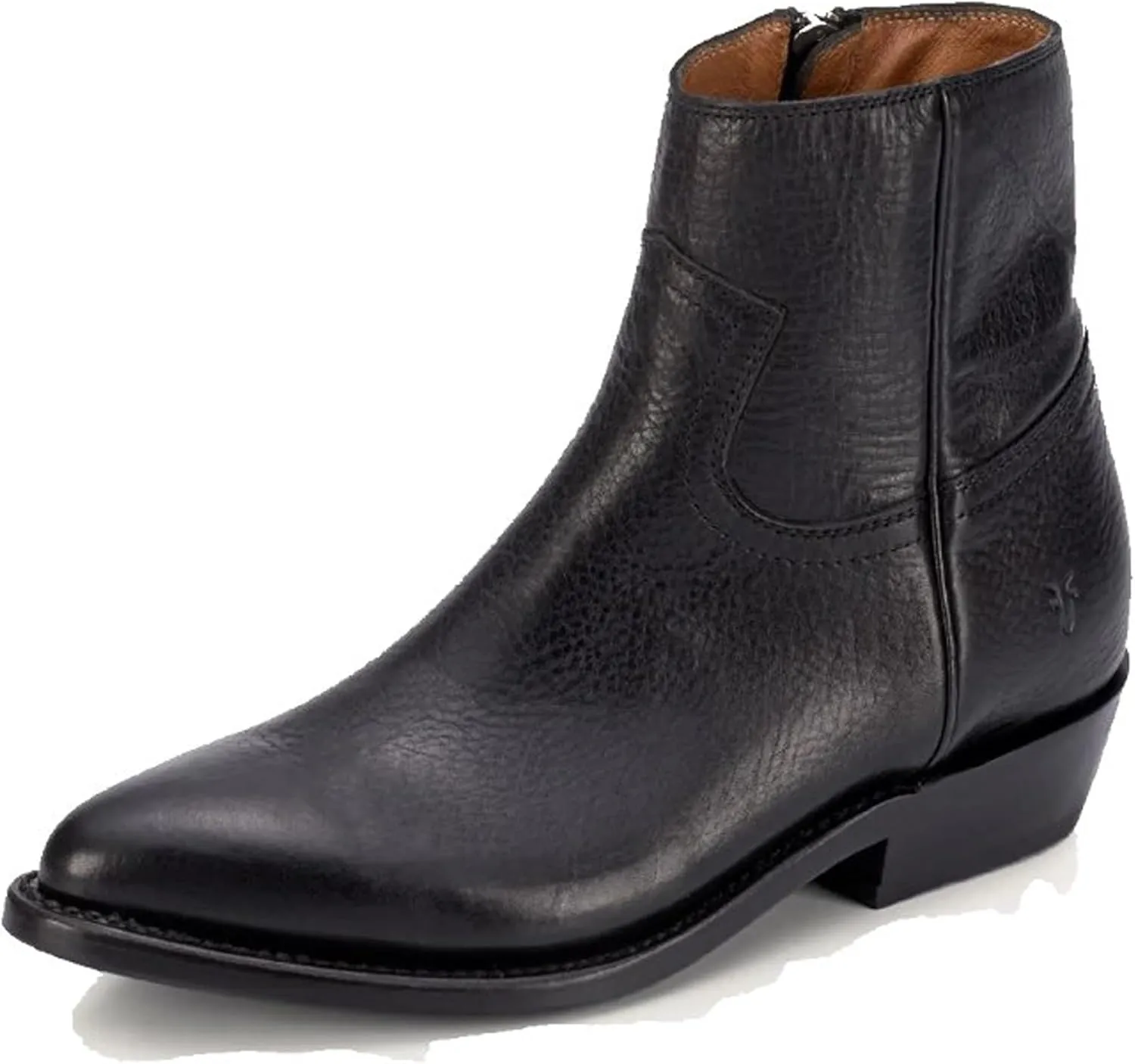 Frye Billy Inside Zip Booties for Women Crafted from Antiqued Leather with Wellington Stitchwork, Brass Hardware - 5 ¾” Shaft