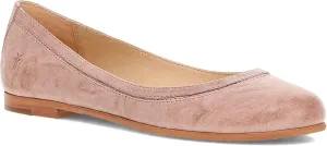 Frye Carson Ballet Flats for Women Featuring Premium Tumbled Leather with Leather Lining and Leather Outsole – 3/8" Heel