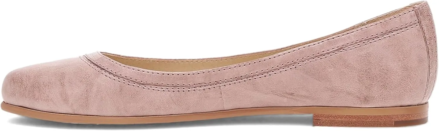 Frye Carson Ballet Flats for Women Featuring Premium Tumbled Leather with Leather Lining and Leather Outsole – 3/8" Heel
