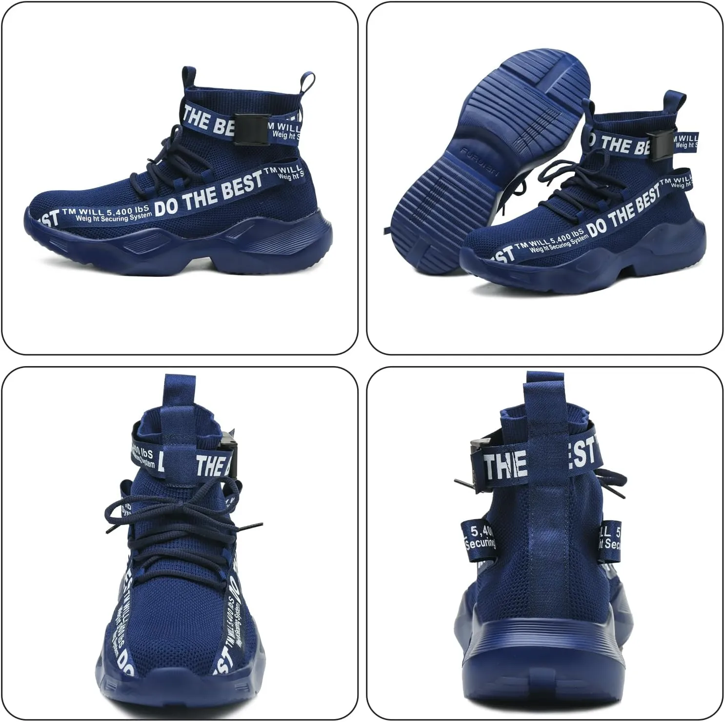 Furuian Steel Toe Shoes for Men Women Comfortable Lightweight Safety Snekaers Industrial Construction Work Shoes for Men