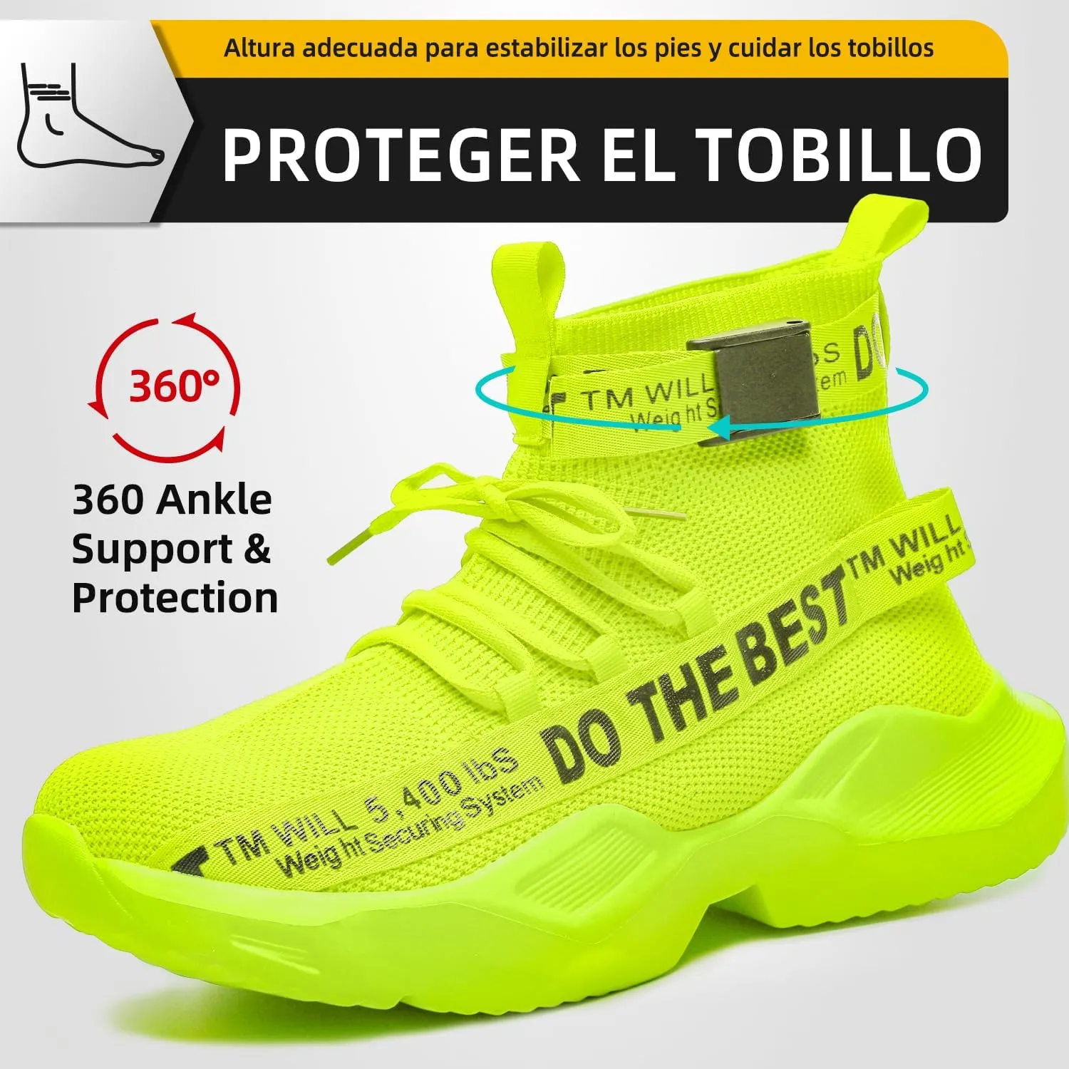 Furuian Steel Toe Shoes for Men Women Comfortable Lightweight Safety Snekaers Industrial Construction Work Shoes for Men
