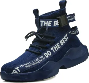Furuian Steel Toe Shoes for Men Women Comfortable Lightweight Safety Snekaers Industrial Construction Work Shoes for Men
