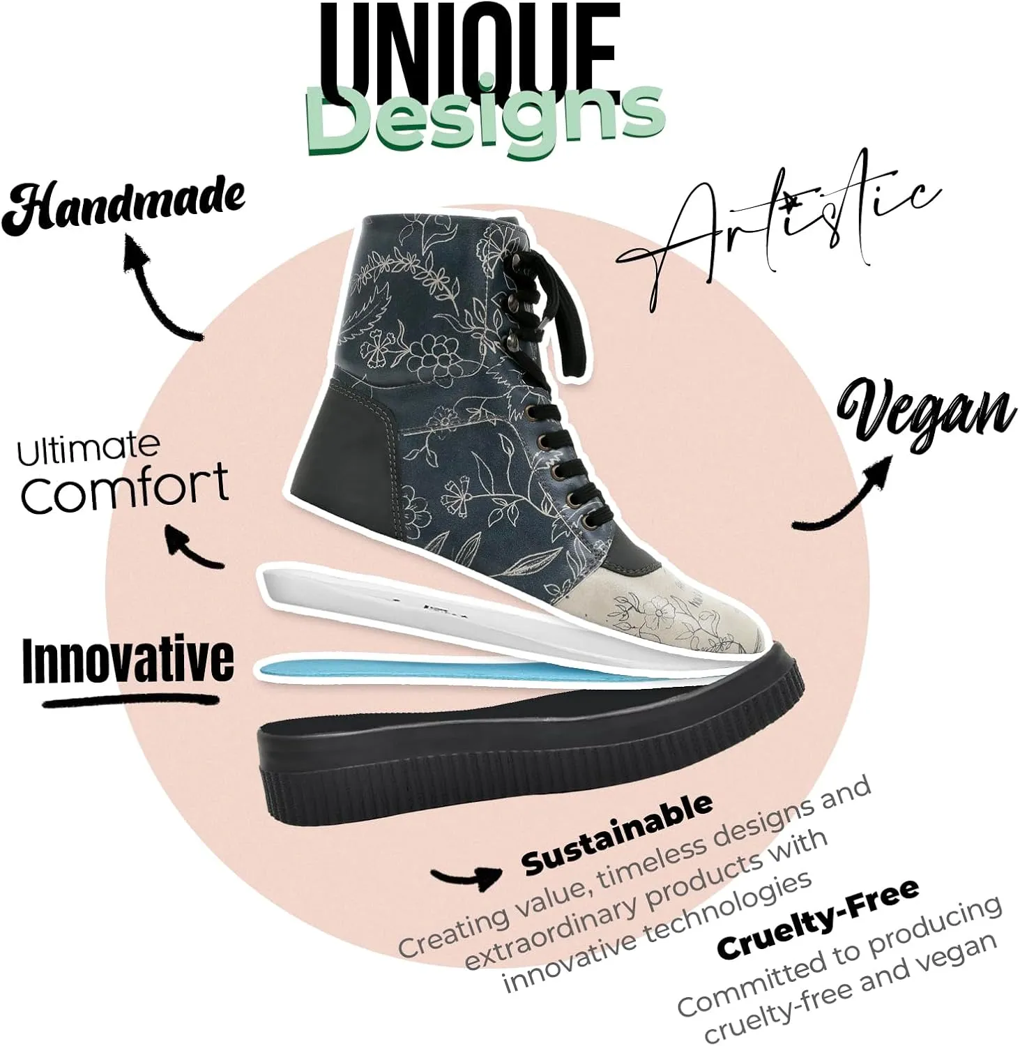 Future Boots for Women - Vegan Leather and Handmade Platform Boots for Women