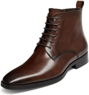 GIFENNSE Mens Chukka Boots Mens Dress Boots Oxford Leather Boots Famal Chelsea Boots for Men