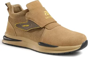 GLANOUDUN Welding Boots for Men Slip on Work Boots for Men Steel Toe Boot Comfortable Welder Boot Construction Safety Footwear Indestructible Men's Steel Toe Shoes