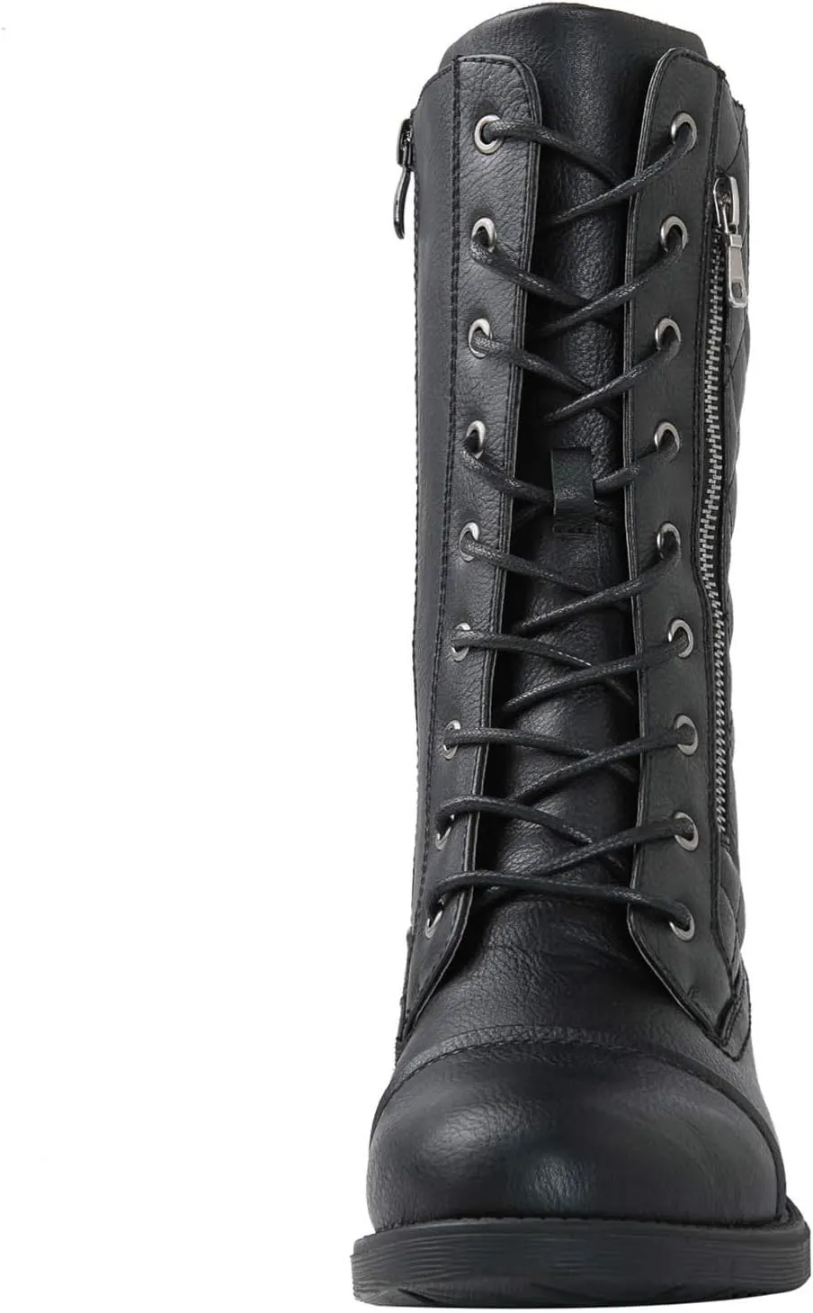 GLOBALWIN Women's Fashion Low Heels Lace Up Ankle Boots