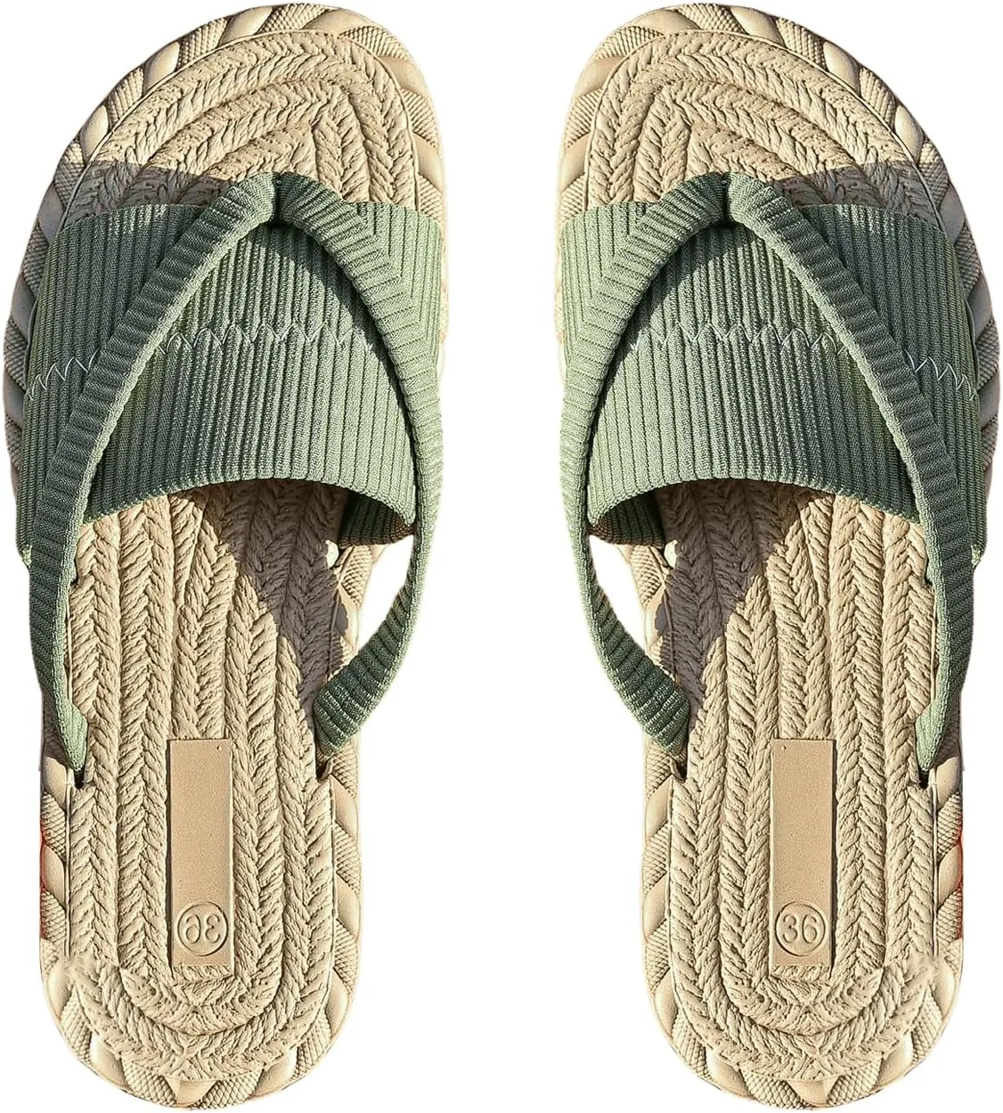 GORGLITTER Women's Open Toe Thong Dressy Sandals Summer Beach Flip Flops Trendy 2025 Slide Sandals