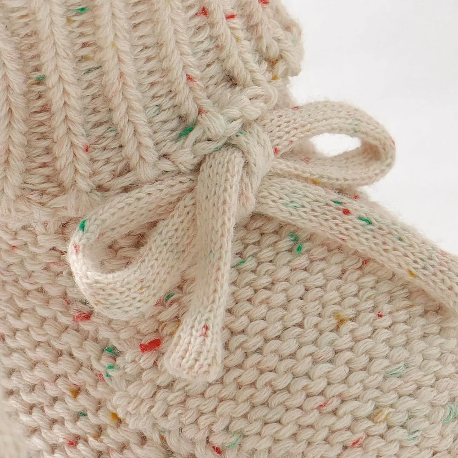 Hadetoto Baby Hat and Booties Set Newborn Babe Knit Cozy Socks Shoes Warm Beanie Hat for Infant Boy Girl