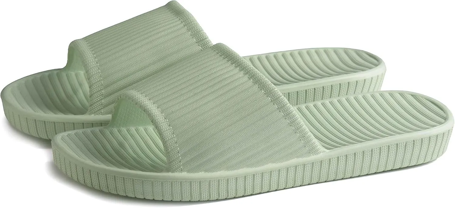 Happy Lily Shower Shoes, Women & Men’s Shower Slippers, Slides Sandals Pool Slides House Slippers Non-Slip Indoor Bathroom Shoes Beach Sandals