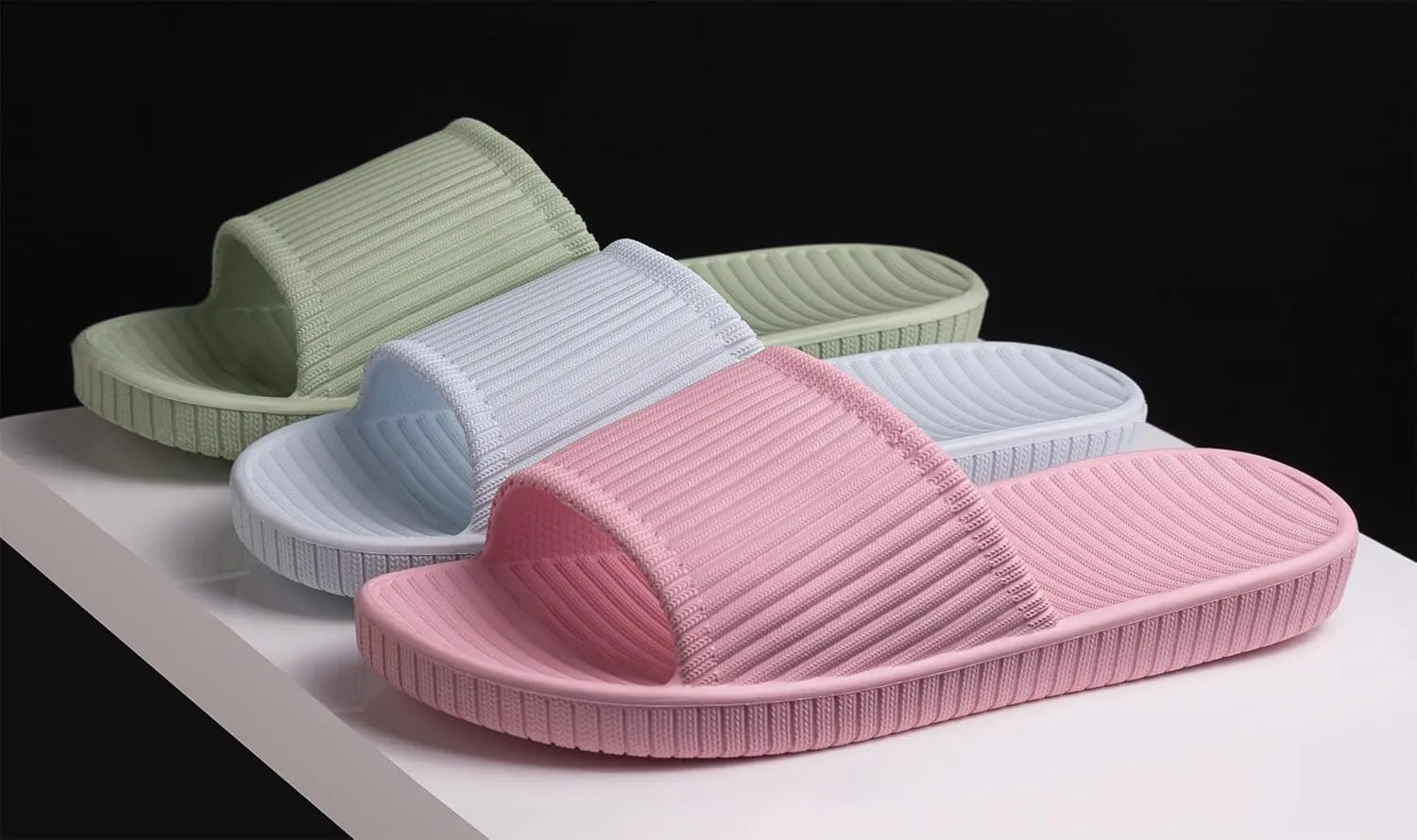 Happy Lily Shower Shoes, Women & Men’s Shower Slippers, Slides Sandals Pool Slides House Slippers Non-Slip Indoor Bathroom Shoes Beach Sandals