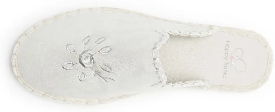 Happy Trunks Mules for Women Slip on Clogs Comfortable Backless Flats Shoes/Espadrilles for Women/Alpargatas para Mujer/Summer Shoes