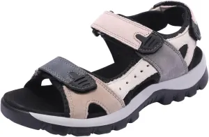 Harssidanzar Women's Leather Sandals Outdoor Sandals Hiking Sandals Casual Walking Sandals Strap Adjustable Beach Sandals For Women SL256US
