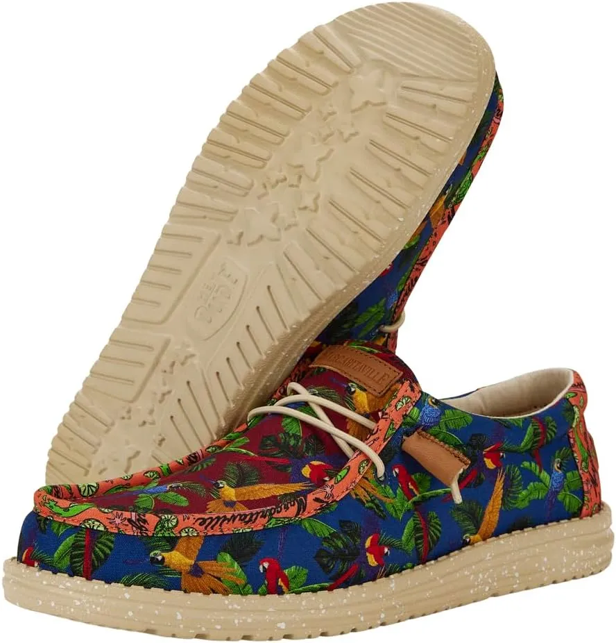 Hey Dude Wally Margaritaville | Men’s Shoes | Men's Slip-on Loafers | Comfortable & Light-Weight