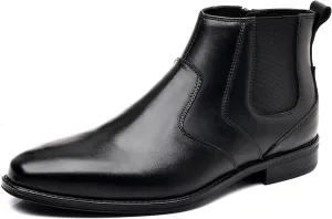 Holy dove Chelsea Boots Men – Genuine Leather,Chelsea Boots for Men with Side Zipper, Casual Slip-On Ankle Boots, Chukka & Oxford Style Dress Boots