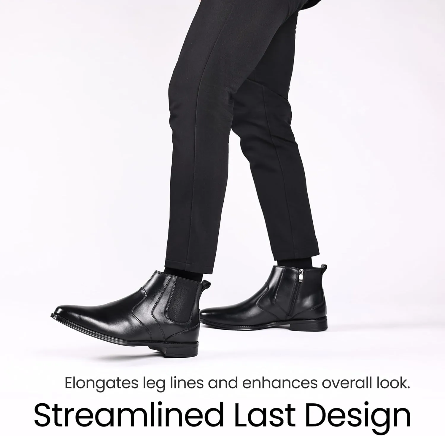 Holy dove Chelsea Boots Men – Genuine Leather,Chelsea Boots for Men with Side Zipper, Casual Slip-On Ankle Boots, Chukka & Oxford Style Dress Boots