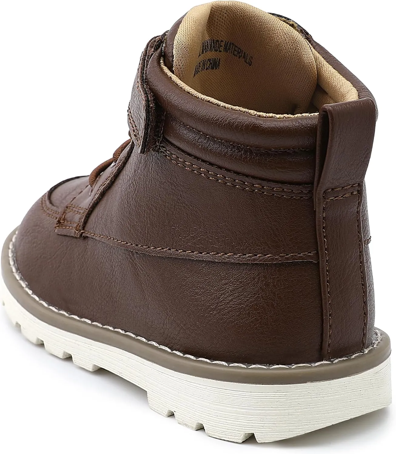 HOMEHOT Boys Fashion Boots High Top Sneakers Faux Leather (toddller/littile kids)