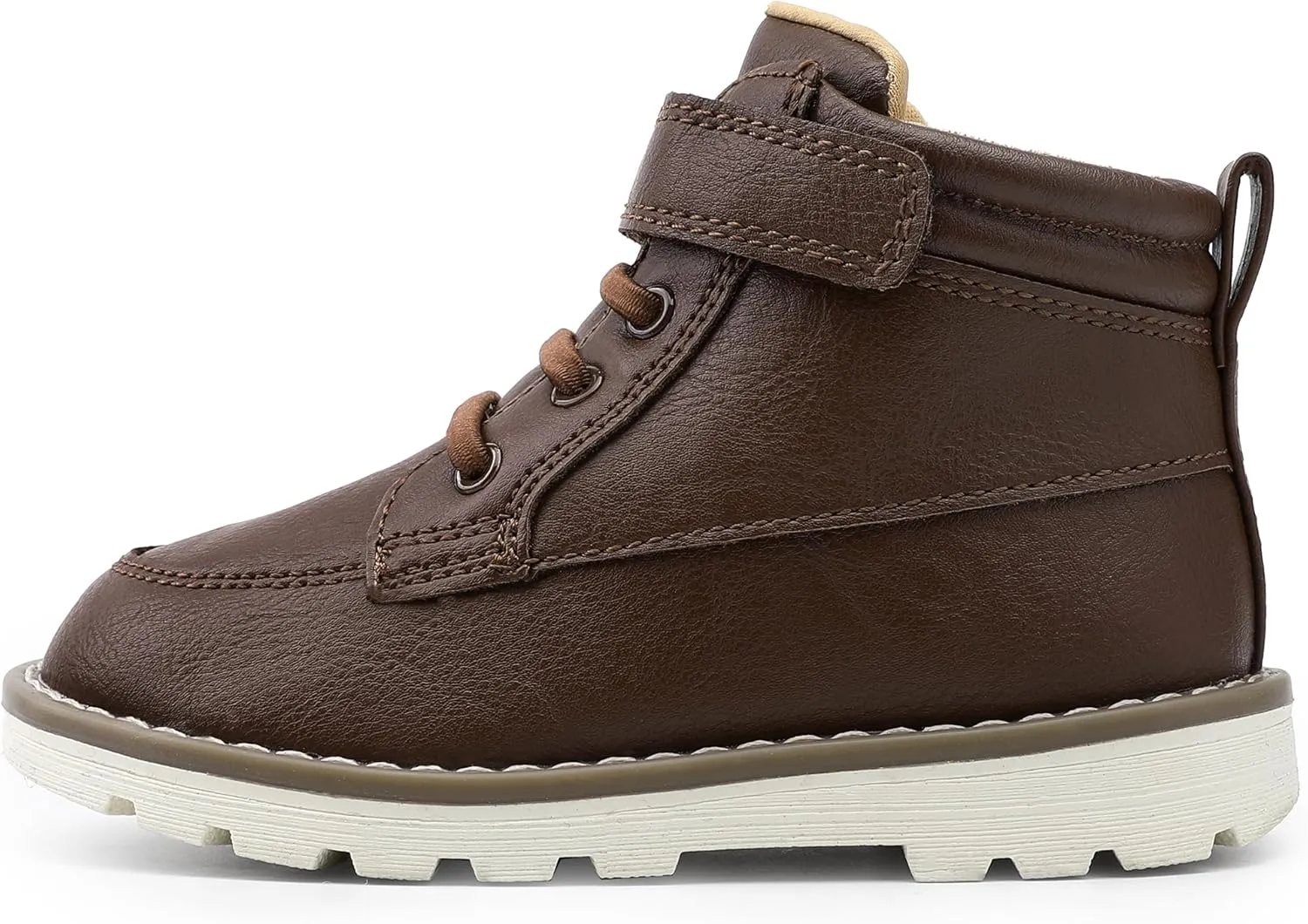 HOMEHOT Boys Fashion Boots High Top Sneakers Faux Leather (toddller/littile kids)
